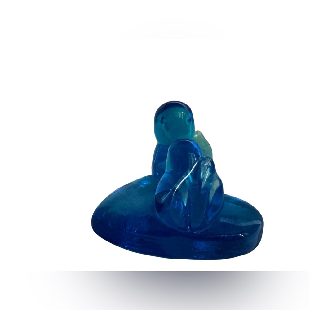 Blue Bird of Happiness Double Heart Signed Leo Ward Terra Studios 1997 - Picture 4 of 8